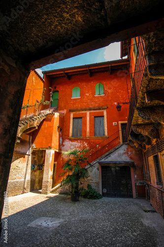 Verona, Italy - July, 11, 2019: dwelling houses in a center of Verona, Italy © Dmitry Vereshchagin