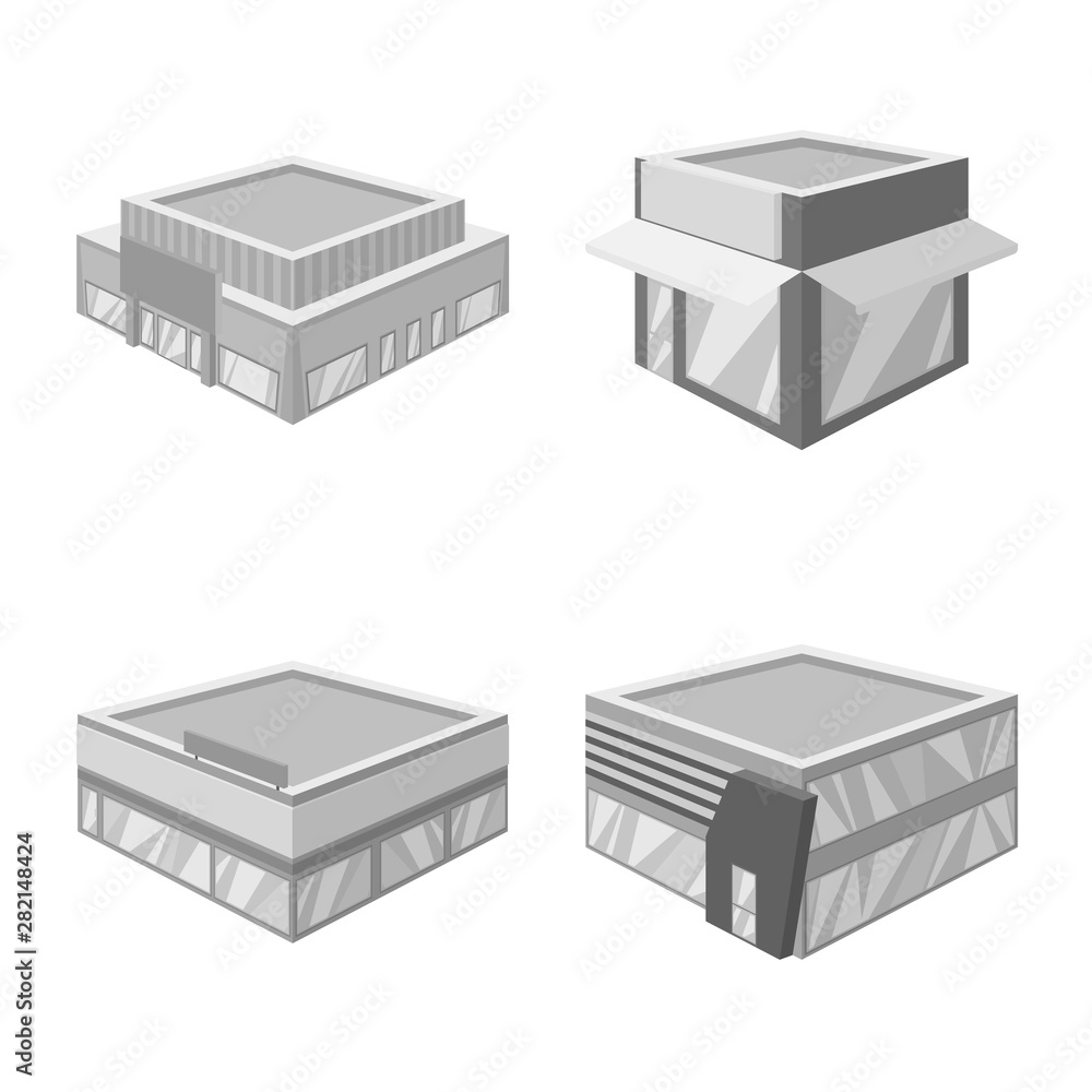 Vector design of construction and showcase icon. Collection of construction and architecture stock symbol for web. Vector design of construction and showcase icon. Collection of construction and architecture stock symbol for web.