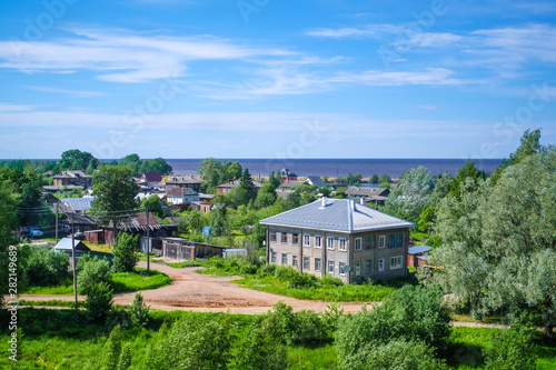 Wallpaper Mural Belozersk, Russia - June, 9, 2019: landscape with the image of old russian north town Belozersk Torontodigital.ca