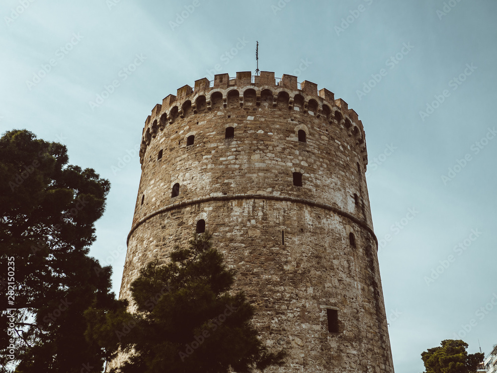 White tower of Thessaloniki - medieval jail tower