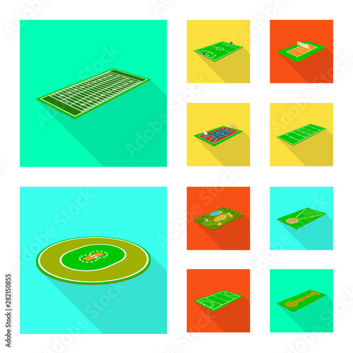 Isolated object of playground and sport symbol. Collection of playground and scene vector icon for stock.