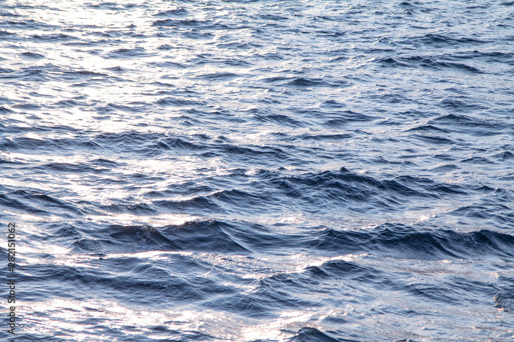Obraz premium waves, sea, sunset, background, aesthetics