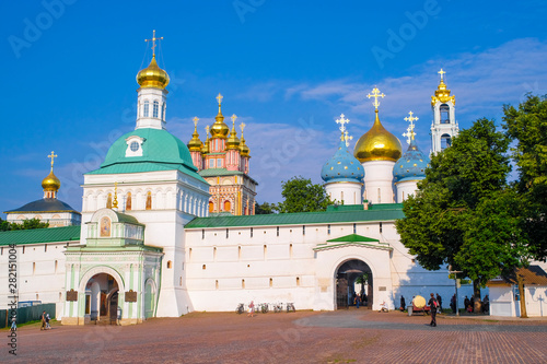 Sergiev Posad, Russia - June, 8, 2019: Troitse-sergiyevsky monastery photo