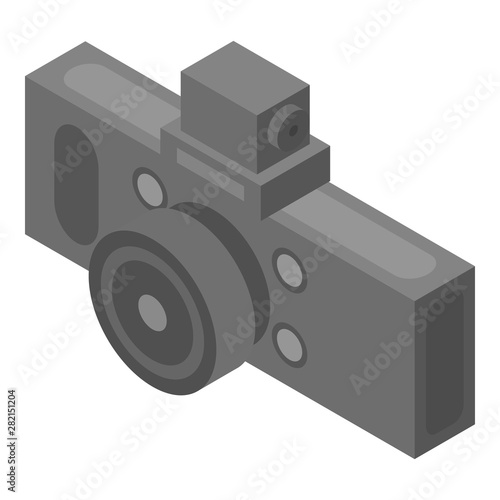 Car dvr camera icon. Isometric of car dvr camera vector icon for web design isolated on white background
