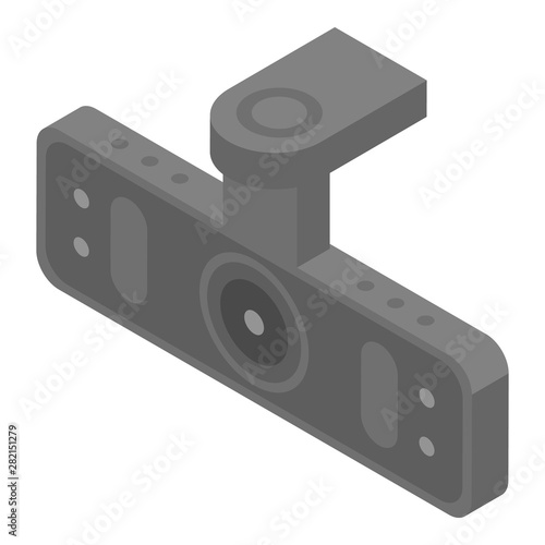 Digital car dvr icon. Isometric of digital car dvr vector icon for web design isolated on white background