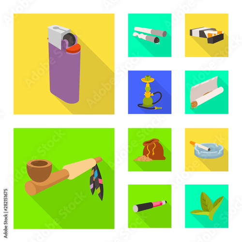 Vector illustration of accessories and harm logo. Collection of accessories and euphoria stock vector illustration.