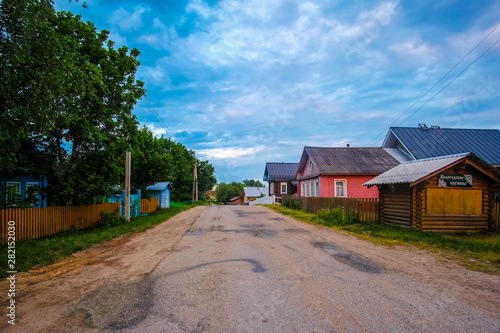 Ferapontovo, Vologda region, Russia - June, 9, 2019: landscape with the image of russian north village Ferapontovo in Vologda region © Dmitry Vereshchagin