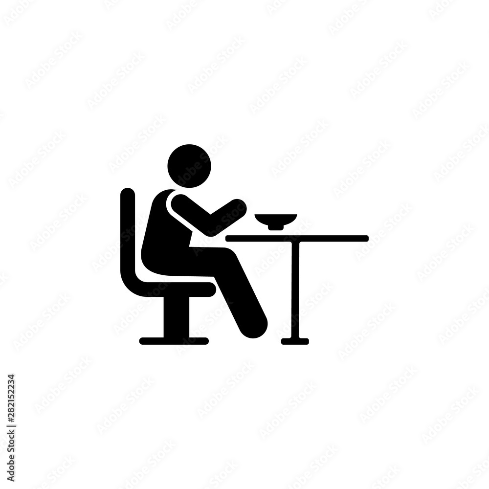 Man, eating, food, human icon. Element of daily routine icon Man, eating, food, human icon. Element of daily routine icon
