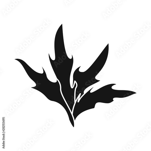 Vector design of bush and park sign. Set of bush and field stock symbol for web.