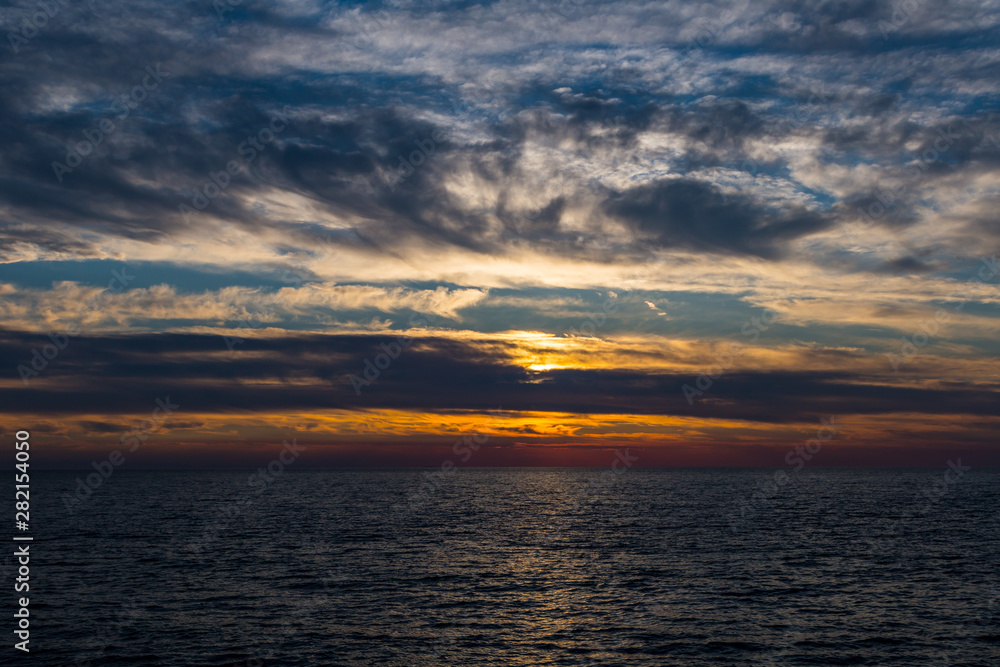Sunset in Adriatic Sea