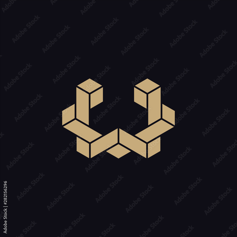abstract geometric objects with woven logo templates abstract geometric objects with woven logo templates