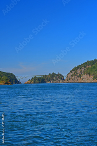 The Deception Pass Bridge near Whidbey Island, Washington