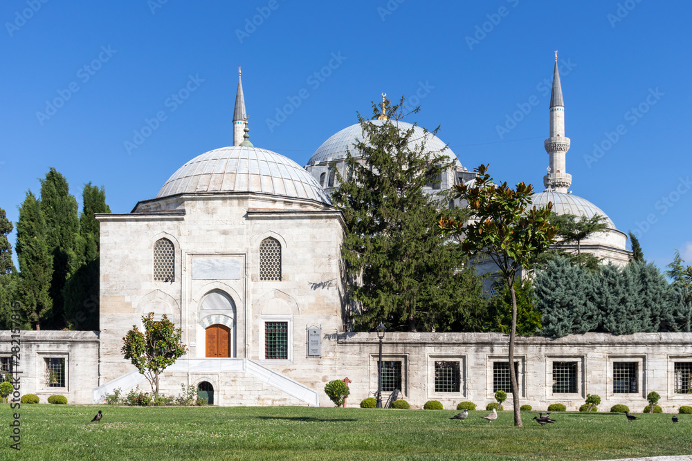 Suleymaniye Mosque in city of Istanbul, Turkey