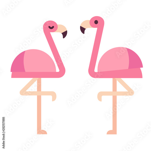 Cartoon flamingo illustration