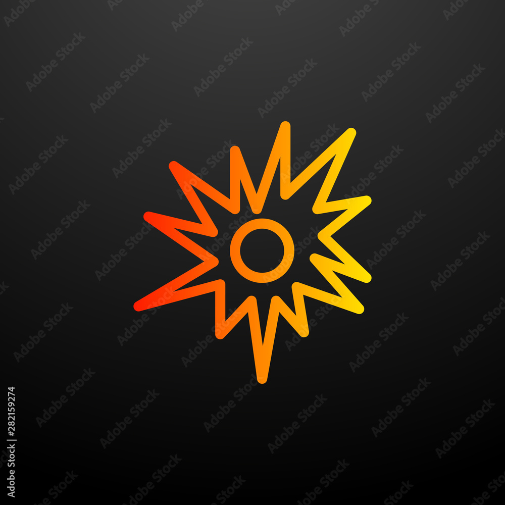 Fototapeta premium the sun nolan icon. Elements of science set. Simple icon for websites, web design, mobile app, info graphics