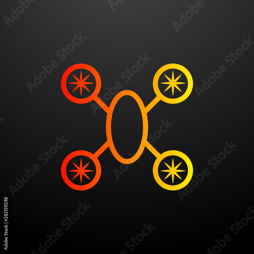 quadrupter nolan icon. Elements of science set. Simple icon for websites, web design, mobile app, info graphics
