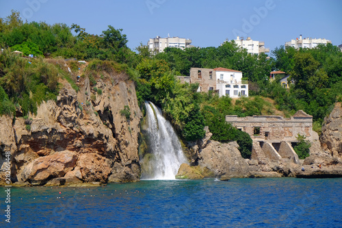 View on a waterfall of Antalya.