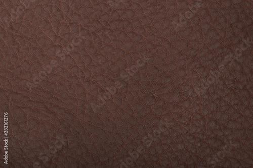 Macro shot of brown leather texture background