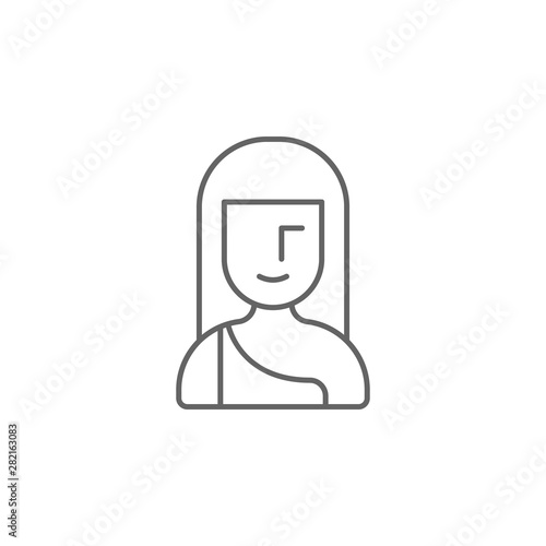 Prehistoric troglodyte icon. Element of prehistoric line icon