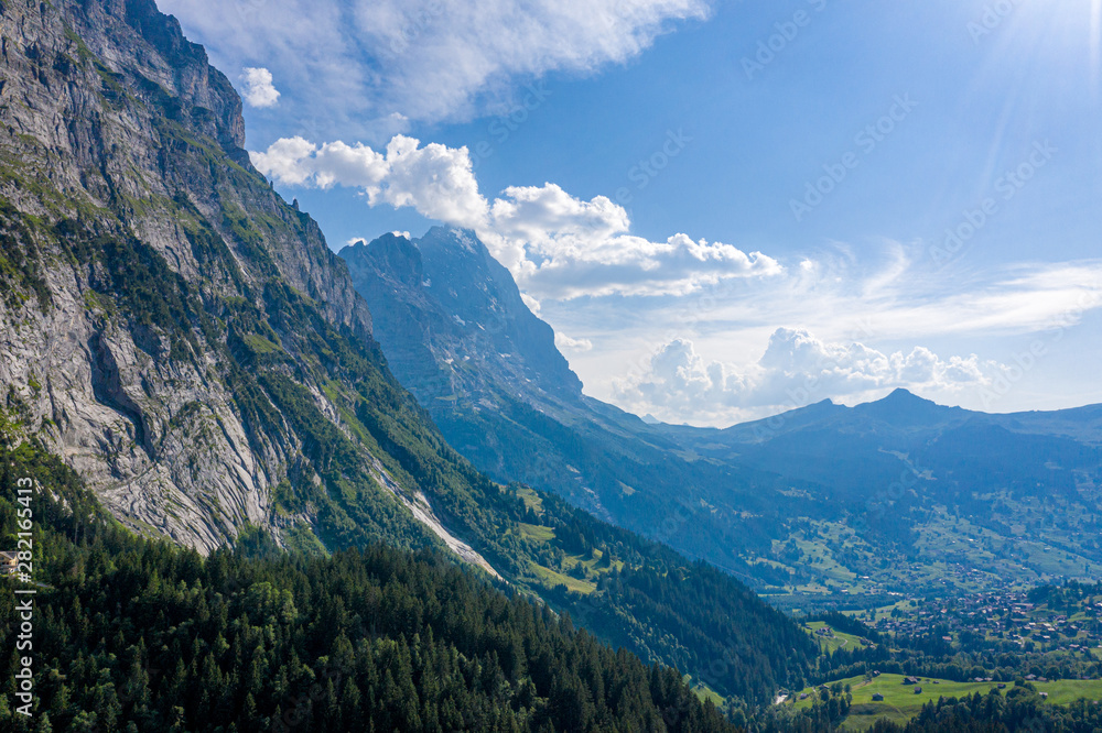 Amazing Switzerland from above - the mountains of the Swiss Alps