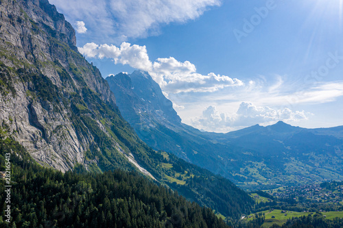 Amazing Switzerland from above - the mountains of the Swiss Alps © 4kclips