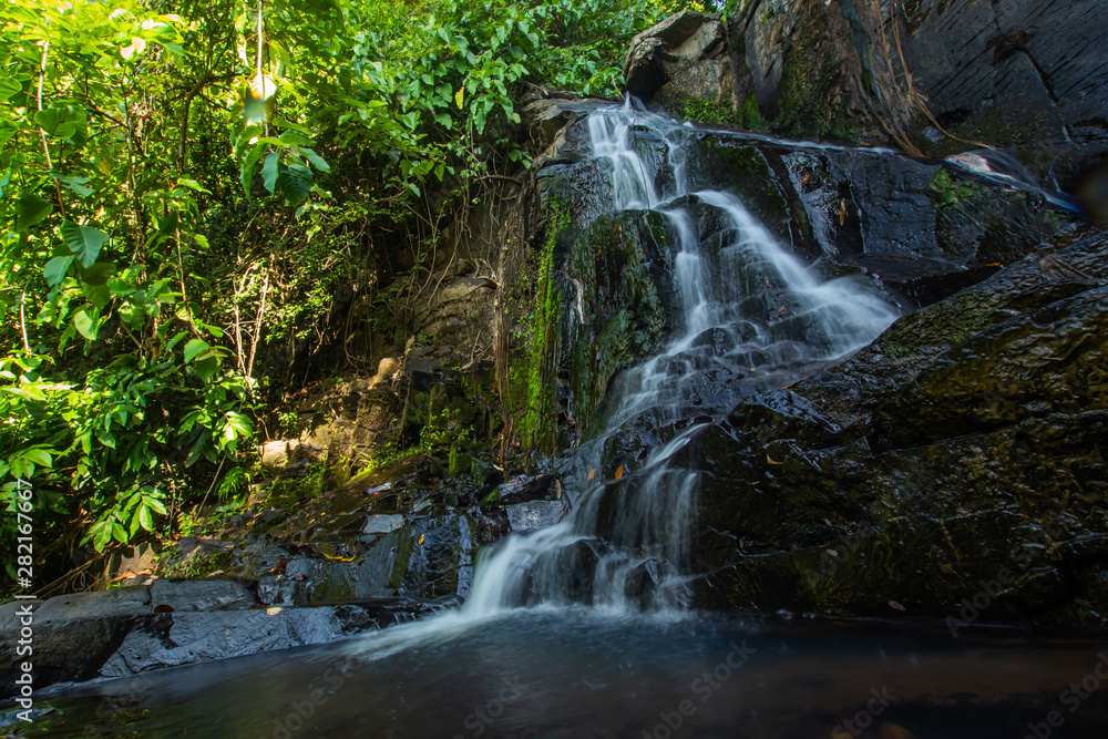 Ton Aow Yon Waterfall rich natural resources,in the forest,asia tropical areaat Island Phuket Thailand. Ton Aow Yon Waterfall rich natural resources,in the forest,asia tropical areaat Island Phuket Thailand.