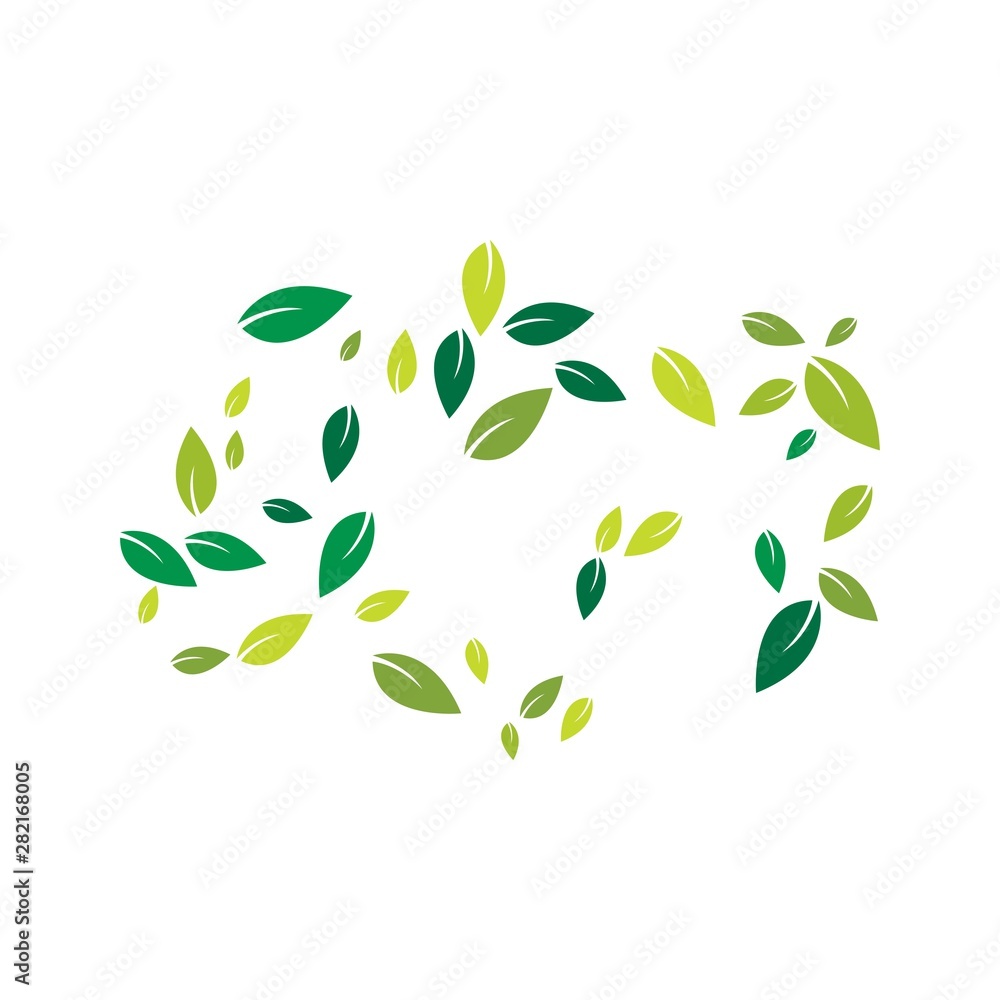 Green leaves background Green leaves background