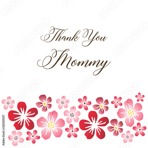 Thank you mommy, ornamental wreath frame. Vector © StockFloral