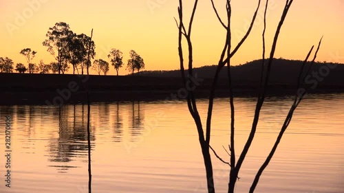 Cormorant Bay in Lake Wivenhoe, Queensland, apart of Wivenhoe Dam. photo