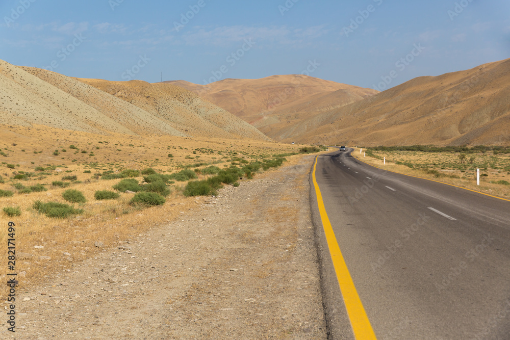 Road to the mountains. Xizi, Azerbaijan, road to the mountains Road to the mountains. Xizi, Azerbaijan, road to the mountains