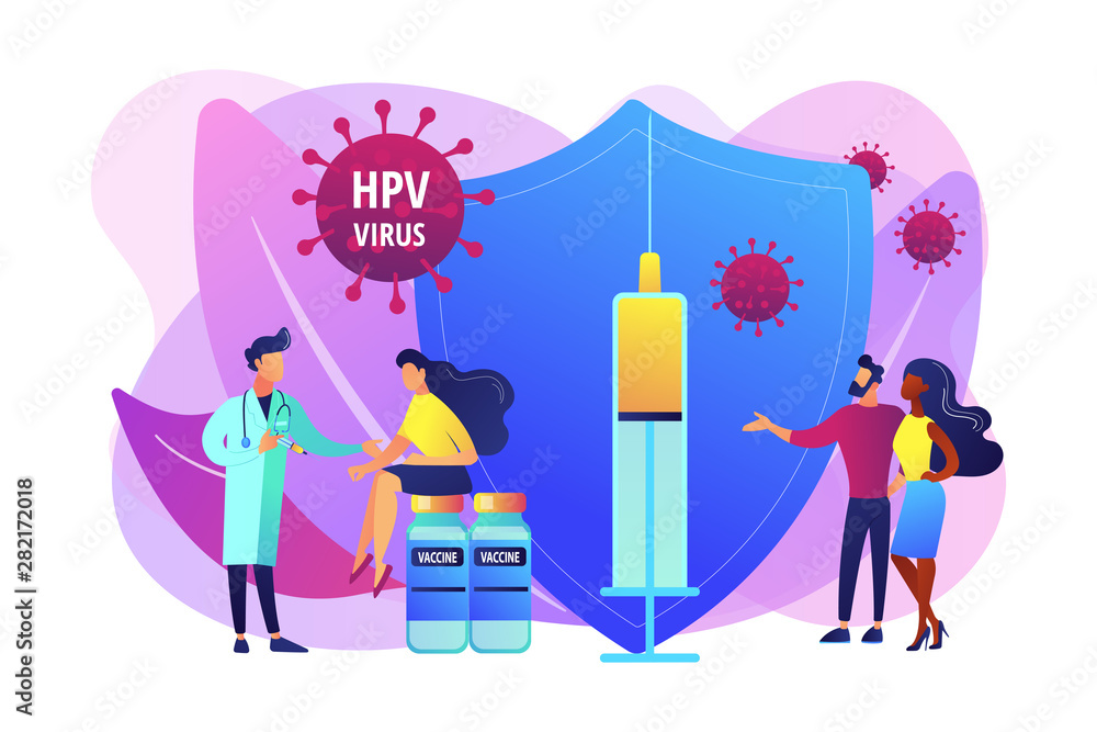HPV infection medication. Virus prevention. HPV vaccination, protecting