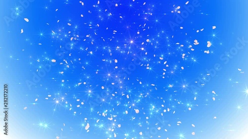 Wallpaper Mural Cherry blossom petals dance in wind. Torontodigital.ca