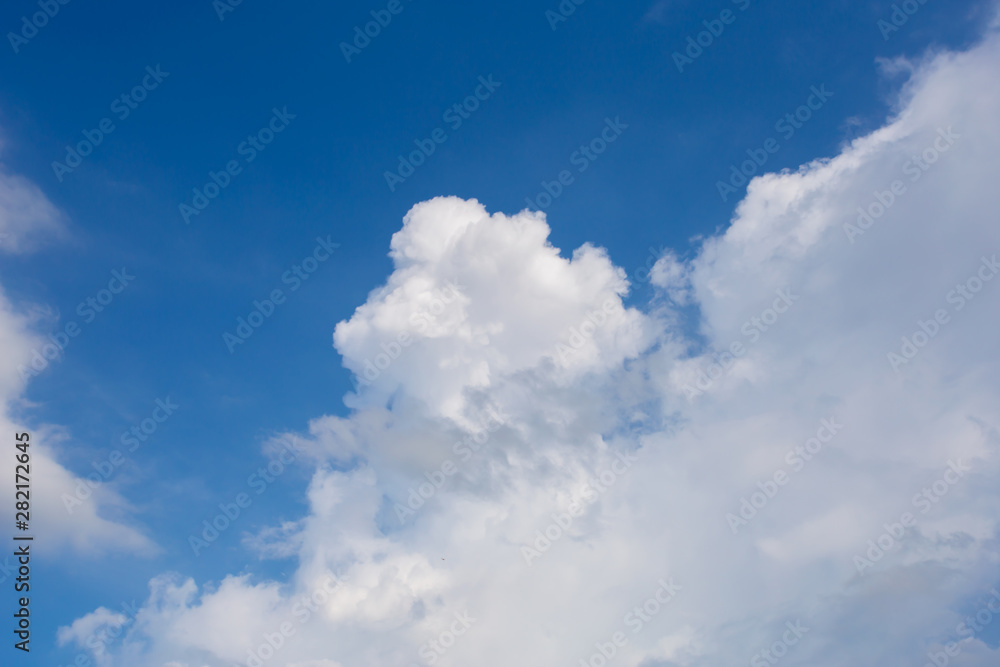 Amazing white fluffy clouds and clear blue sky, Summer in thailand Amazing white fluffy clouds and clear blue sky, Summer in thailand