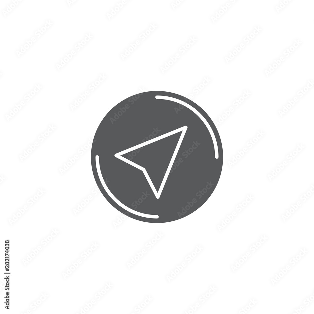 Navigation cursor vector icon symbol isolated on white background Navigation cursor vector icon symbol isolated on white background
