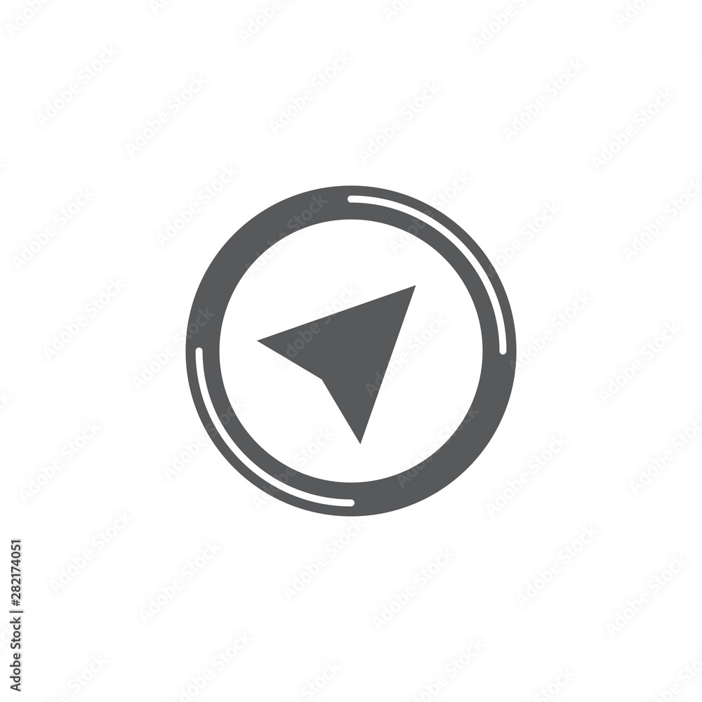 Navigation cursor vector icon symbol isolated on white background Navigation cursor vector icon symbol isolated on white background