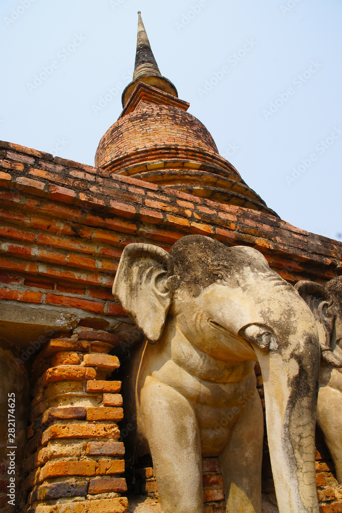 Fototapeta premium Sukhothai old town, beautiful, travel to Sukhothai, Thailand