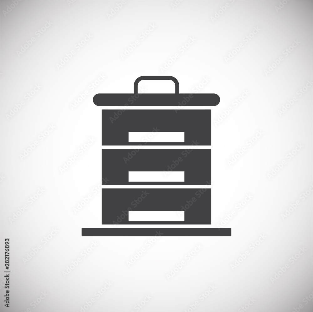 Beekeeping related icon on background for graphic and web design. Simple illustration. Internet concept symbol for website button or mobile app.
