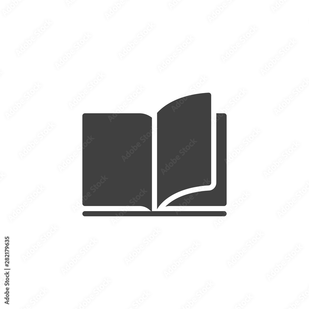 Open book pages vector icon. filled flat sign for mobile concept and web design. Reading, library book glyph icon. Education symbol, logo illustration. Vector graphics Open book pages vector icon. filled flat sign for mobile concept and web design. Reading, library book glyph icon. Education symbol, logo illustration. Vector graphics