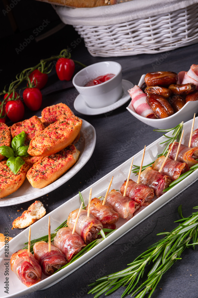 dates wrapped in bacon and delicious tapas dates wrapped in bacon and delicious tapas
