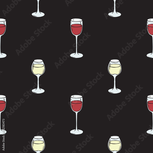 Wine Seamless Pattern