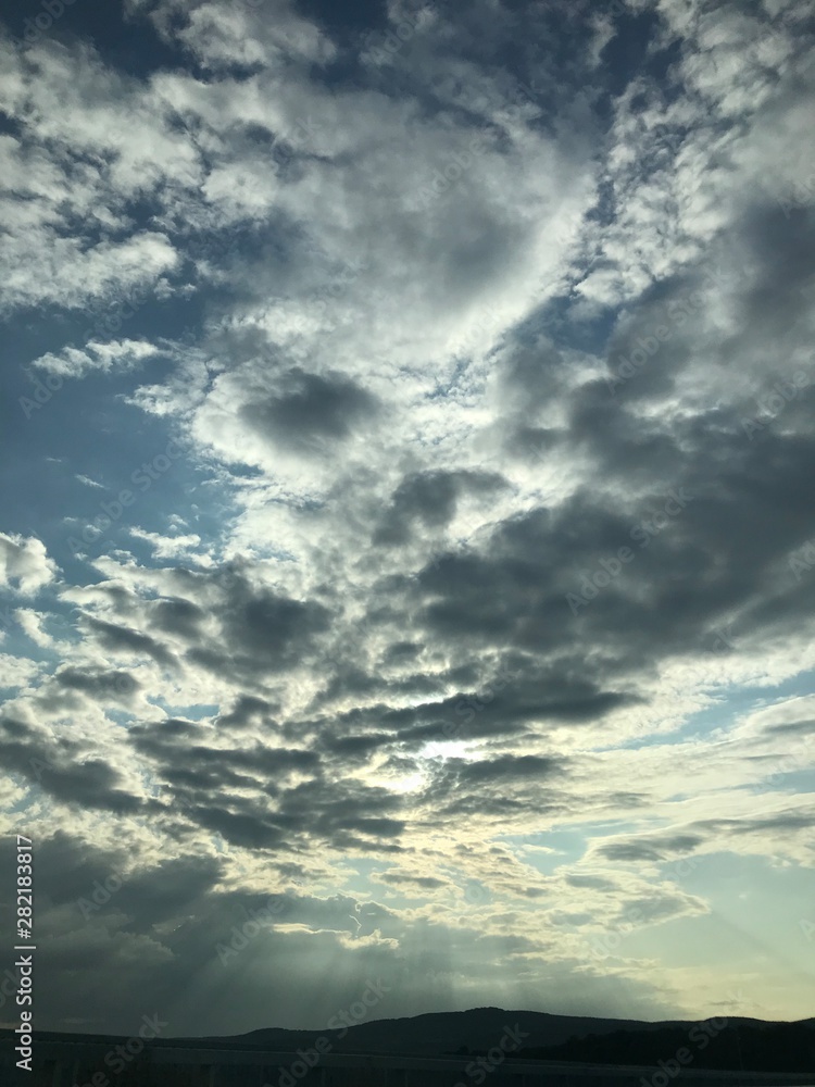 Obraz premium blue sky with clouds
