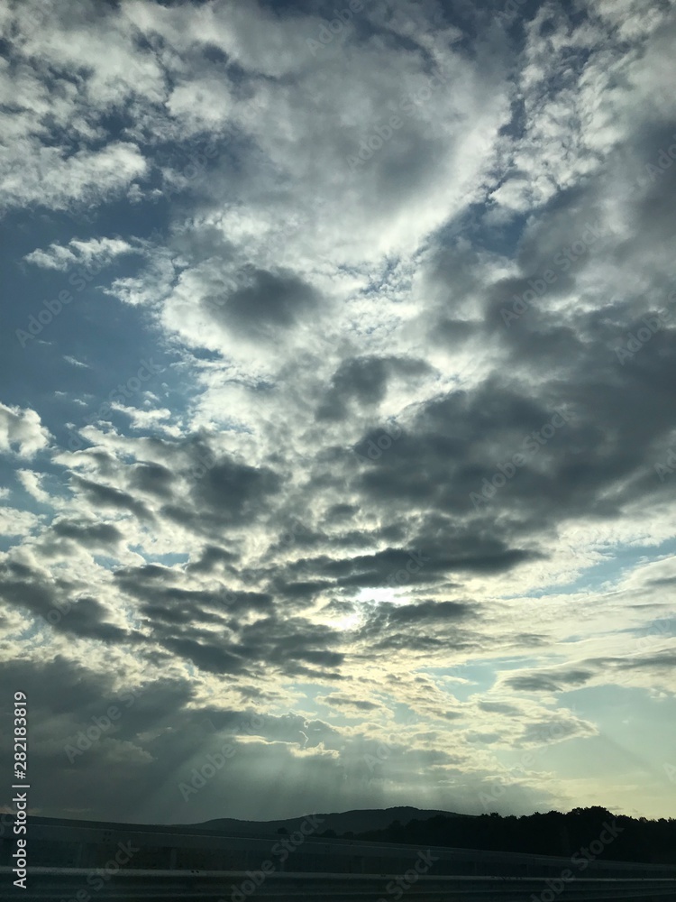 Fototapeta premium blue sky with clouds