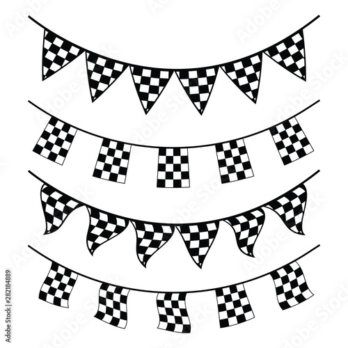 Bunting Banner checkered racing flag