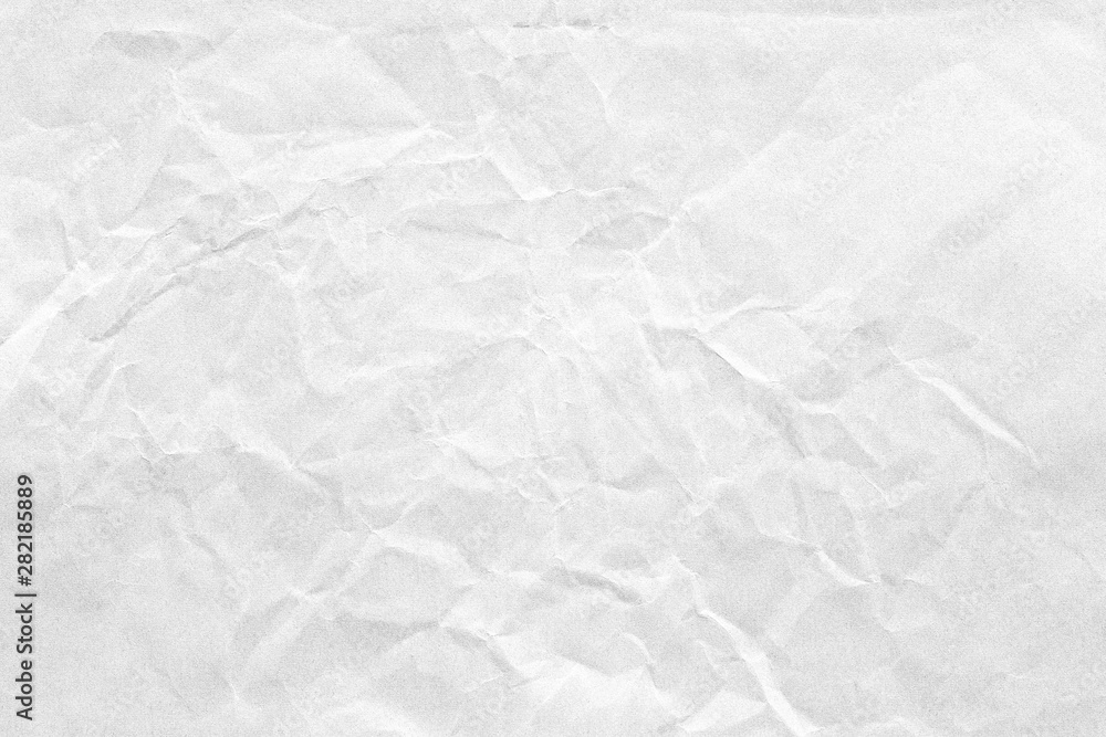 Old crumpled white paper background texture
