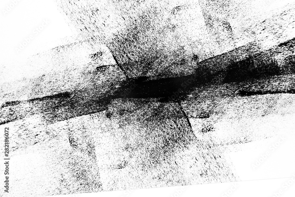 Obraz premium white black paint background texture with grunge brush strokes