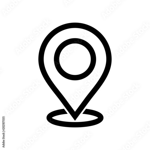 Map pin vector icon. Map pin line style concept for logo element web and mobile. Map pin illustration isolated Free Download Map pin vector icon. Map pin line style concept for logo element web and mobile. Map pin illustration isolated - GFXLoad