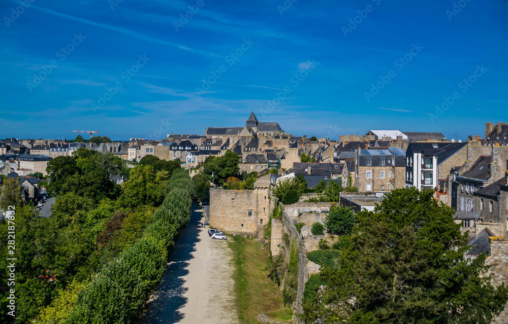 Dinan, les toits, Côtes-d'Armor, Bretagne, france.