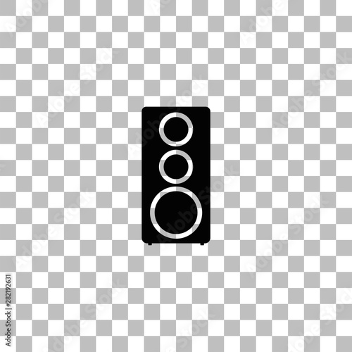 Music column icon flat