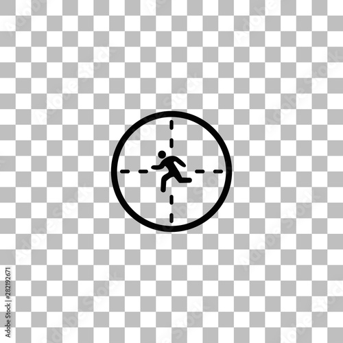 Crosshair icon flat
