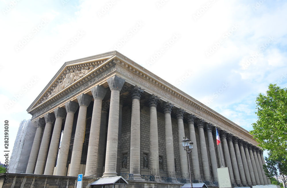 Madeleine church cathedral Paris France